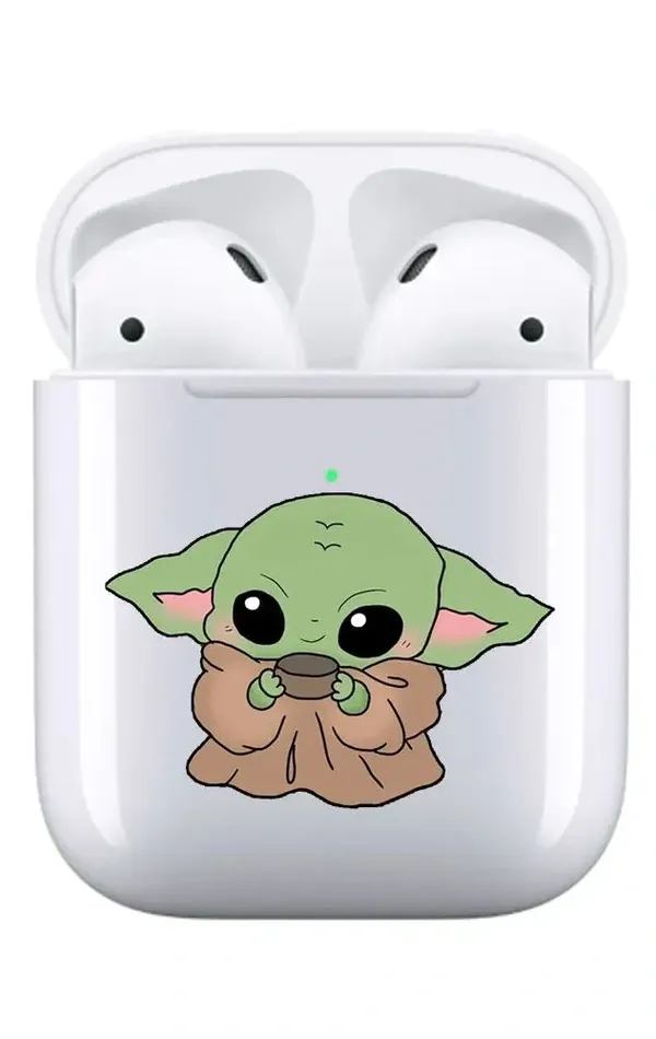 AirPods 1-2. Nesil Şeffaf Kılıf Yoda