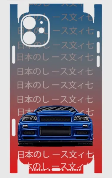 iPhone 11 Telefon Kaplama - Skyline R34 JDM 2