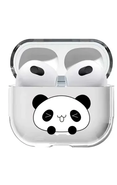 AirPods 3. Nesil Şeffaf Kılıf - Bebe Panda