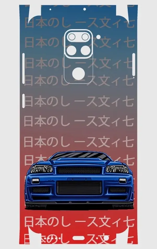 Xiaomi Redmi Note 9 Telefon Kaplama - Skyline R34 JDM 2