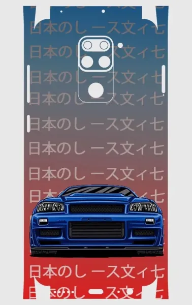 Xiaomi Redmi Note 9 Telefon Kaplama - Skyline R34 JDM 2