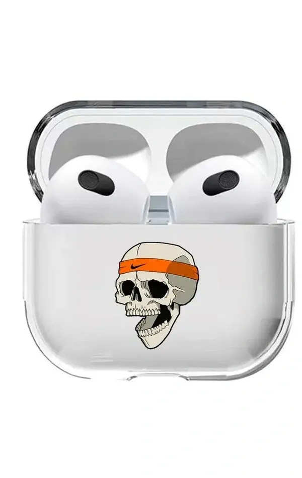 AirPods 3. Nesil Şeffaf Kılıf - Nike Scull