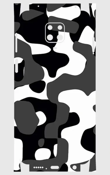 Xiaomi Redmi Note 9s Telefon Kaplama - Grey Camouflage