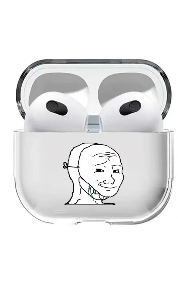 AirPods 3. Nesil Şeffaf Kılıf - Rrage Mask