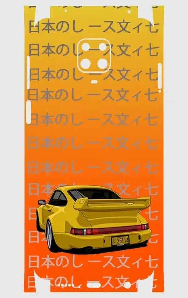 Xiaomi Redmi Note 9s Telefon Kaplama - Porsche 911 JDM