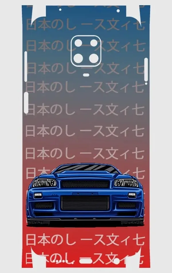 Xiaomi Redmi Note 9s Telefon Kaplama - Skyline R34 JDM 2