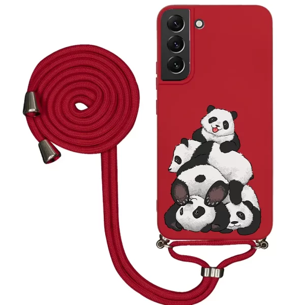 Samsung S22 Plus İpli Lansman Kılıf - Cute Pandas