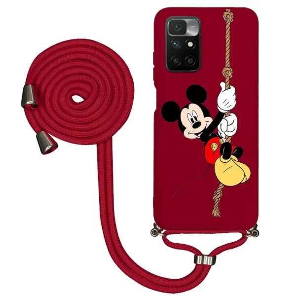 Xiaomi Redmi 10 İpli Lansman Kılıf - Mickey Mouse