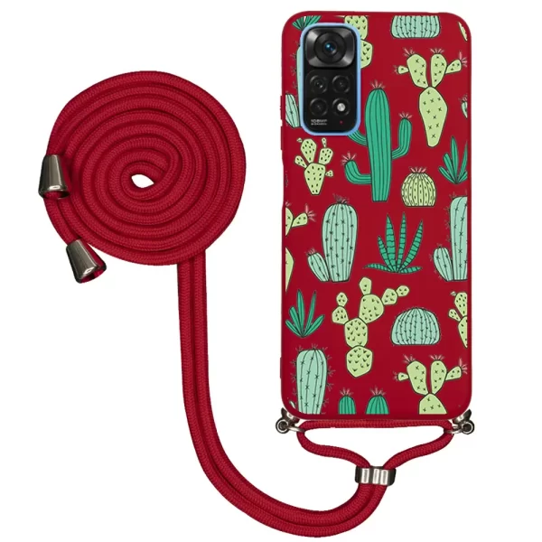 Xiaomi Redmi Note 11 İpli Lansman Kılıf - Cactus