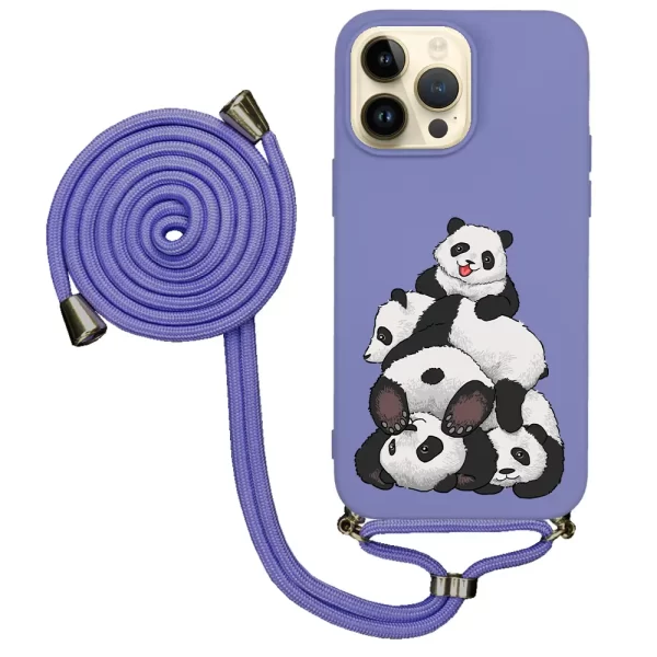 Apple iPhone 14 Pro İpli Lansman Kılıf - Pandas