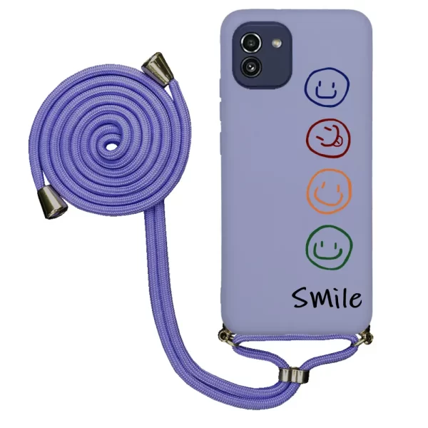 Samsung A03 İpli Lansman Kılıf - Smile