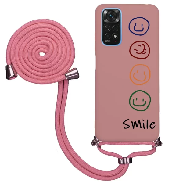Xiaomi Redmi Note 11 İpli Lansman Kılıf - Smile