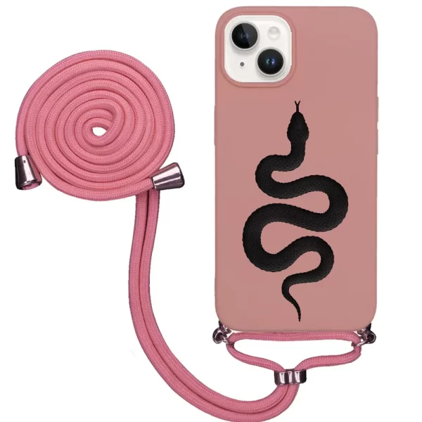 Apple iPhone 14 İpli Lansman Kılıf - Snake