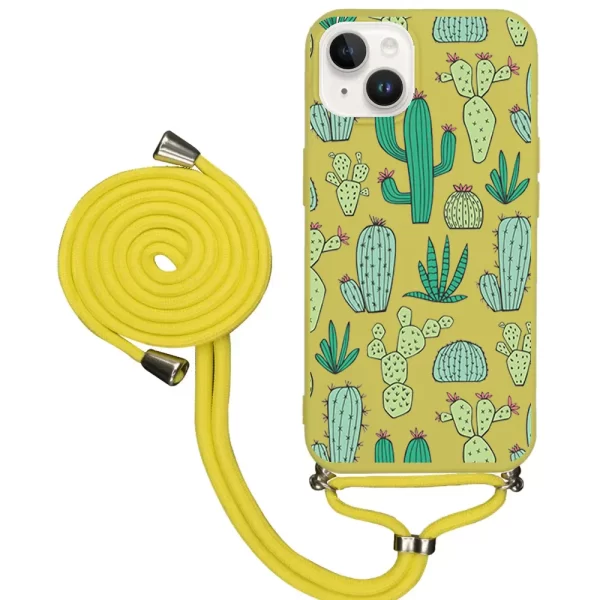 Apple iPhone 14 İpli Lansman Kılıf - Cactus