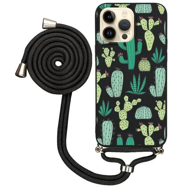 Apple iPhone 14 Pro Max İpli Lansman Kılıf - Cactus