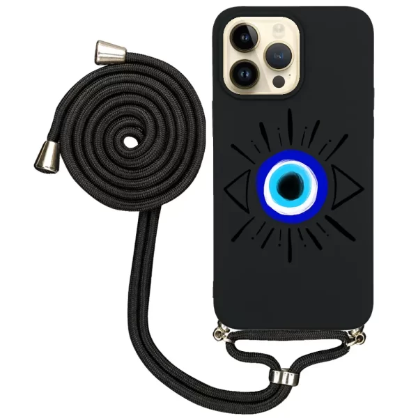 Apple iPhone 14 Pro Max İpli Lansman Kılıf - Eyes 2