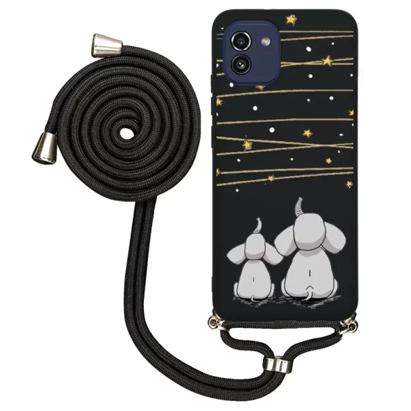 Samsung A03 İpli Lansman Kılıf - Elephants And The Stars