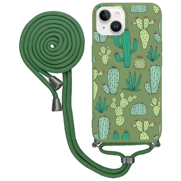 Apple iPhone 14 İpli Lansman Kılıf - Cactus