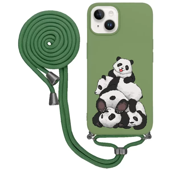 Apple iPhone 14 Plus İpli Lansman Kılıf - Cute Pandas