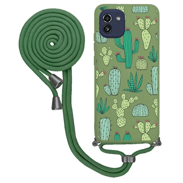 Samsung A03 İpli Lansman Kılıf - Cactus