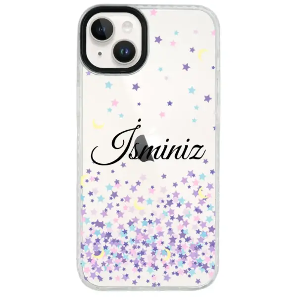Apple iPhone 14 Impact Case - Moon And Stars