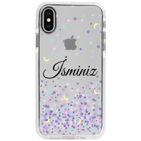 Apple iPhone X Impact Case - Moon And Stars