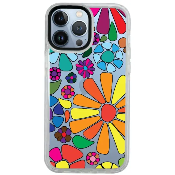 Apple iPhone 13 Pro Impact Case - Çiçekler 2