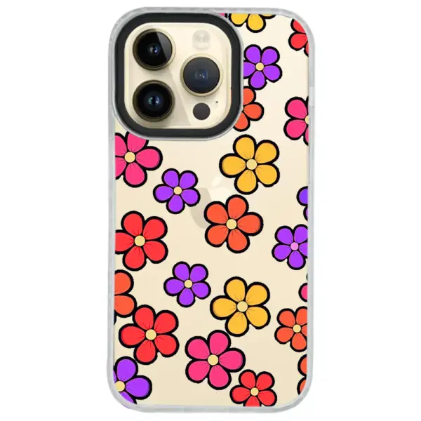 Apple iPhone 14 Pro Impact Case - Çiçekler