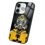 Apple iPhone 14 Pro Tamperli Glossy Cam Kapak - Gas Mask 2