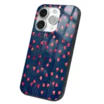 Apple iPhone 14 Pro Tamperli Glossy Cam Kapak - Hearts