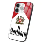 Apple iPhone 14 Pro Tamperli Glossy Cam Kapak - Marlboro