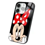 Apple iPhone 14 Pro Tamperli Glossy Cam Kapak - Mickey 2