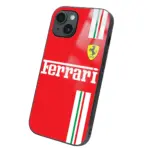 Apple iPhone 14 Tamperli Glossy Cam Kapak - Ferrari