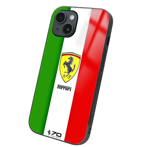 Apple iPhone 14 Tamperli Glossy Cam Kapak - Ferrari 2