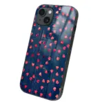 Apple iPhone 14 Tamperli Glossy Cam Kapak - Hearts