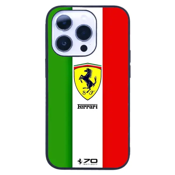 Apple iPhone 14 Pro Tamperli Glossy Cam Kapak - Ferrari 2