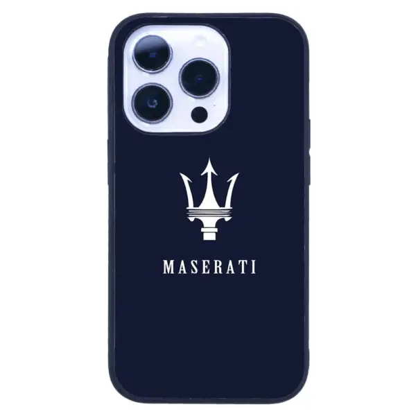 Apple iPhone 14 Pro Tamperli Glossy Cam Kapak - Maserati