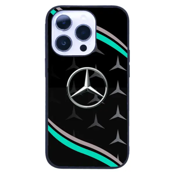 Apple iPhone 14 Pro Tamperli Glossy Cam Kapak - Mercedes 1