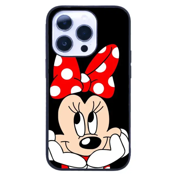 Apple iPhone 14 Pro Tamperli Glossy Cam Kapak - Mickey 2