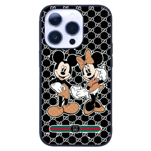 Apple iPhone 14 Pro Tamperli Glossy Cam Kapak - Mickey 3