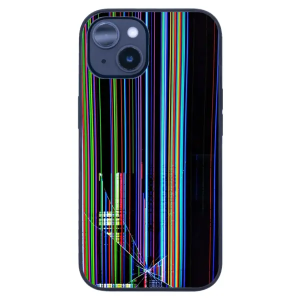 Apple iPhone 14 Tamperli Glossy Cam Kapak - Broken 3
