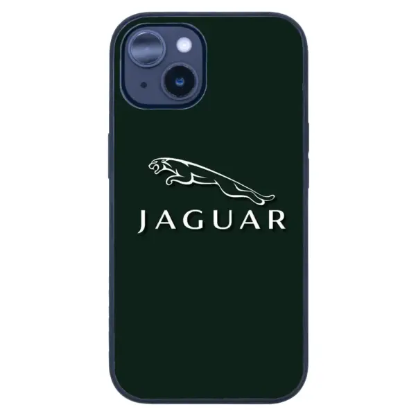Apple iPhone 14 Tamperli Glossy Cam Kapak - Jaguar