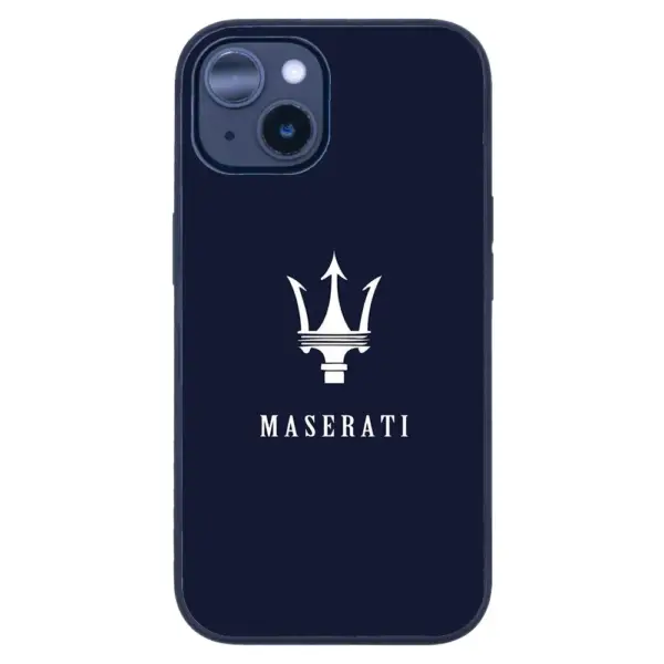 Apple iPhone 14 Tamperli Glossy Cam Kapak - Maserati