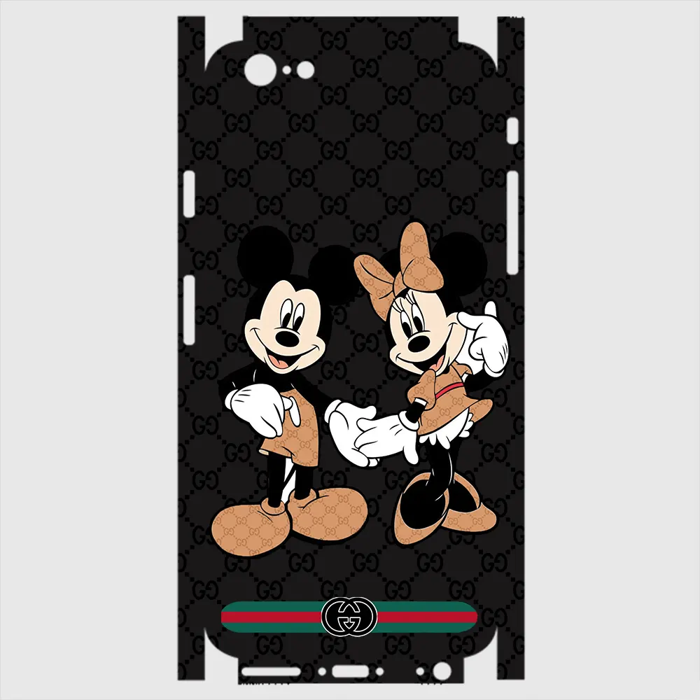 Apple iPhone 6 Telefon Kaplama - Mickey Çift Siyah