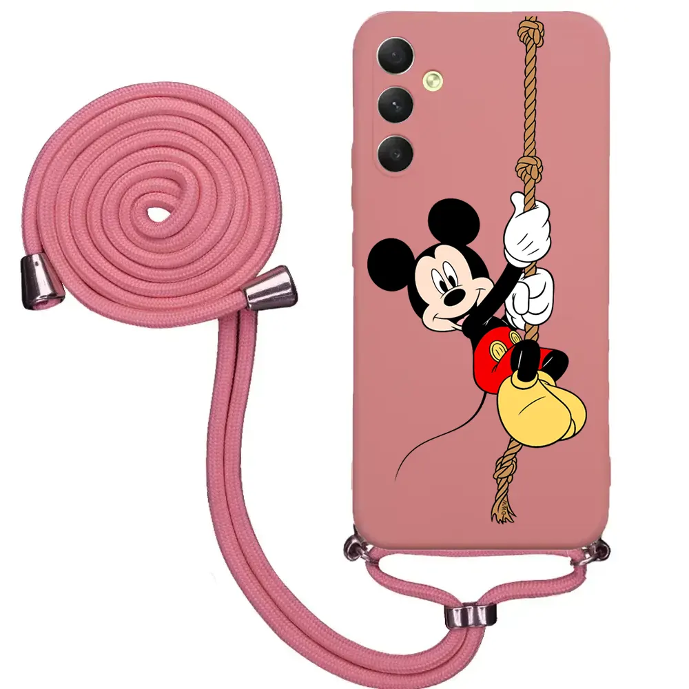 Samsung A34 İpli Lansman Kılıf - Mickey Mouse