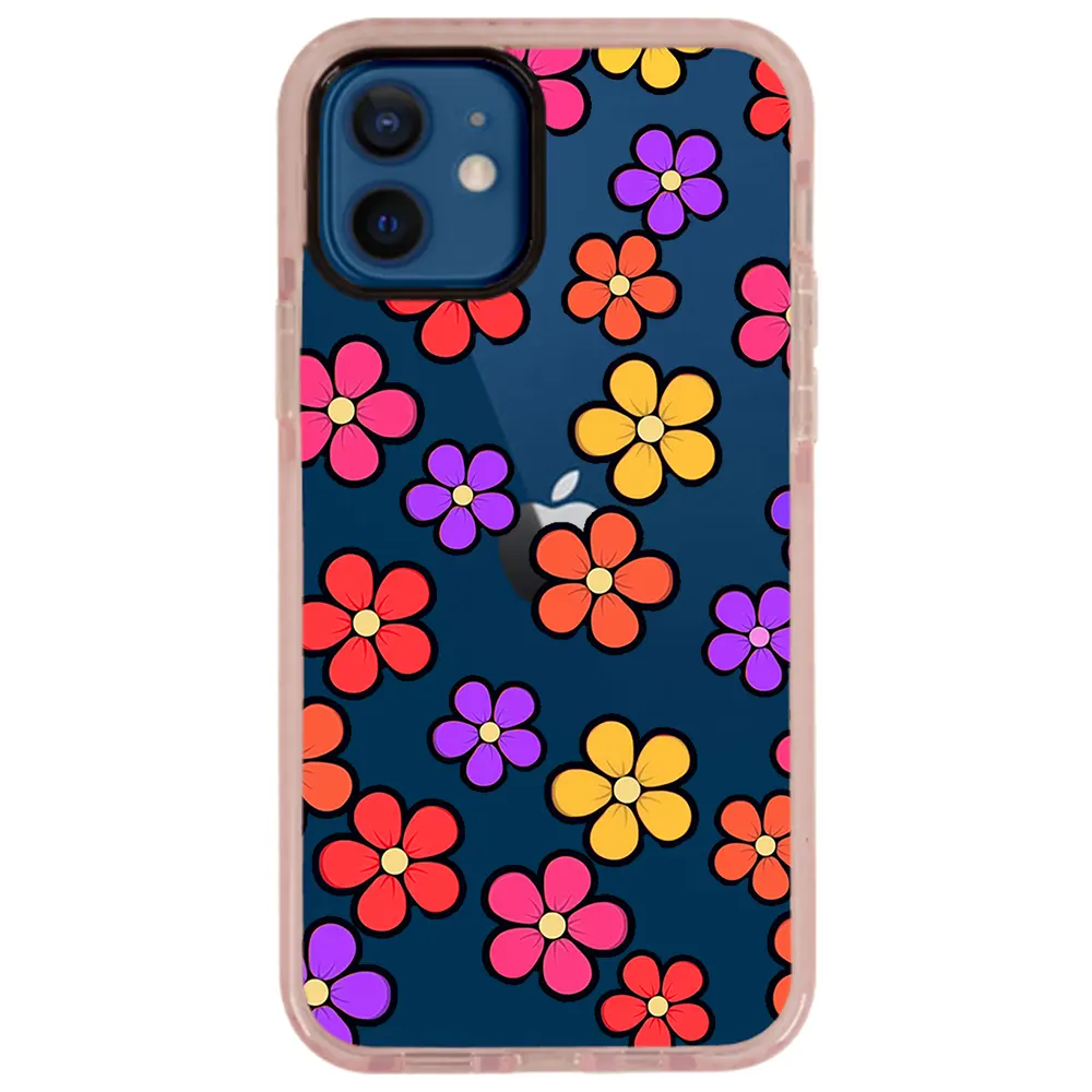 Apple iPhone 12 Mini Impact Case - Çiçekler 1