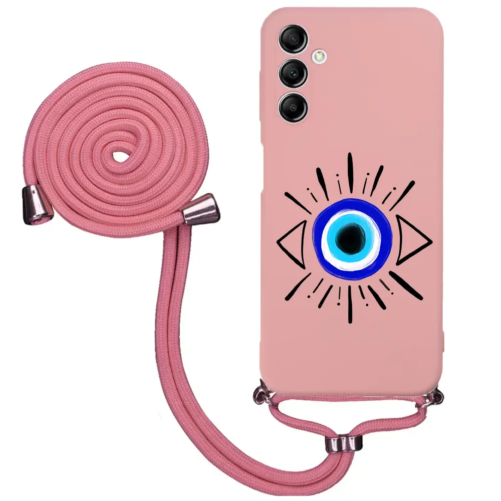 Samsung A14 Desenli İpli Lansman Kılıf - Eyes