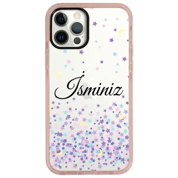 Apple iPhone 12 Pro Impact Case - Moon And Stars