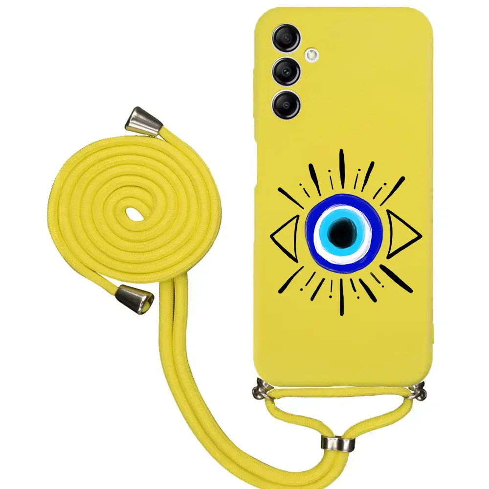Samsung A14 Desenli İpli Lansman Kılıf - Eyes