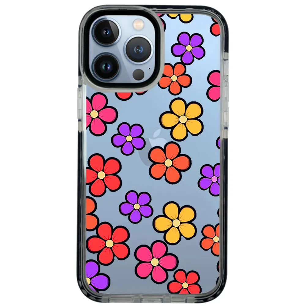 Apple iPhone 13 Pro Impact Case - Çiçekler 1